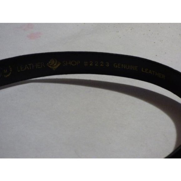 Vintage Black Suede And Leather With Gold Buckle - Picture 12 of 12